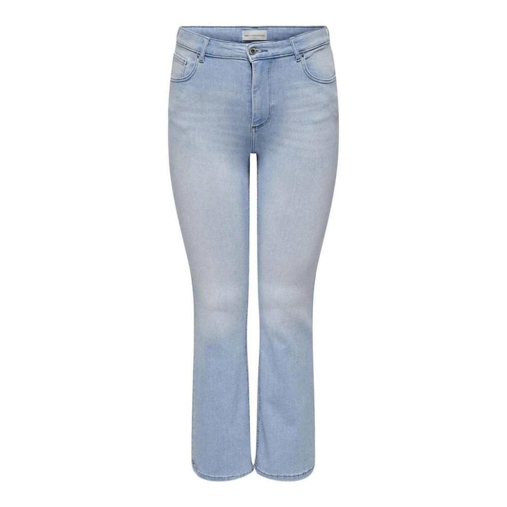 Only Carmakoma Wijde Denim Jeans Blue Dames