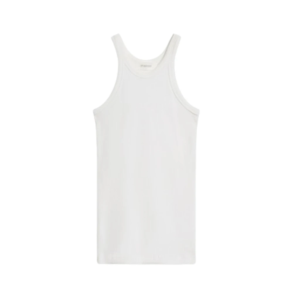 SPORTMAX Geribbeld Jersey Tanktop White Dames