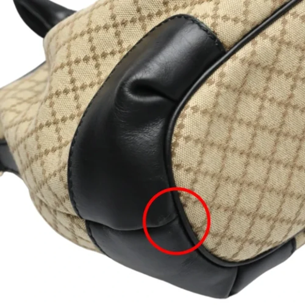 Gucci Vintage Pre-owned Canvas gucci-bags Beige Dames