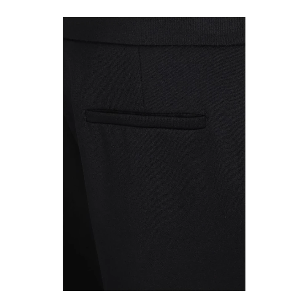 Giorgio Armani Wollen Ritsbroek met Haaksluiting Black Dames