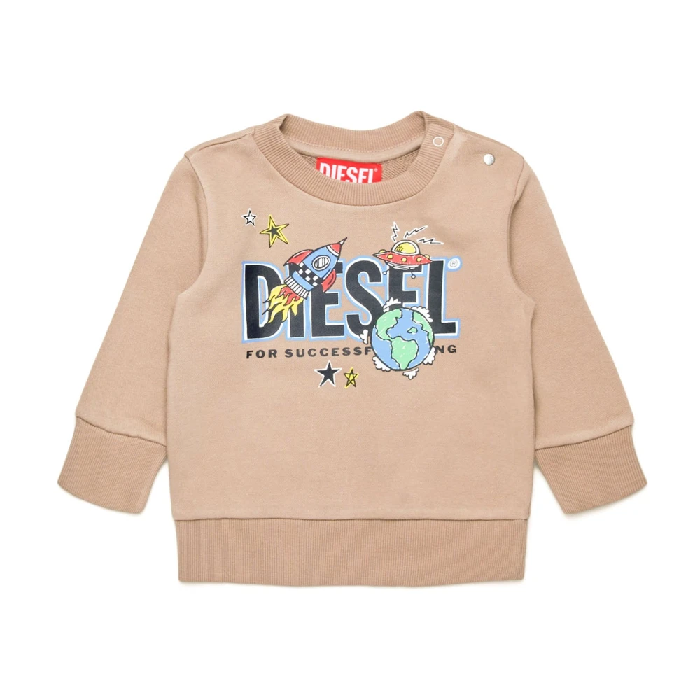 Diesel Boys Beige Joggers - Kids Sweatshirts - 12 M - Kids