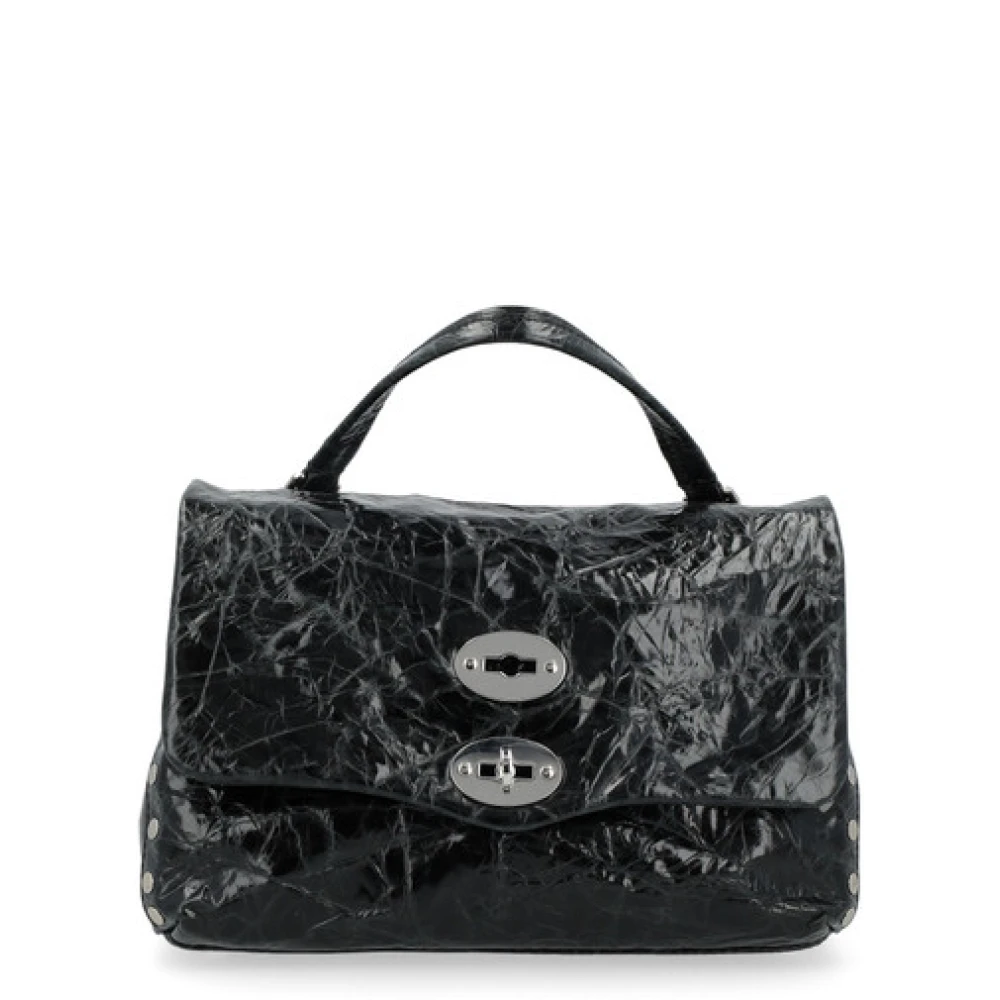 Zanellato Zwarte Postina Jagger Schoudertas Black Dames