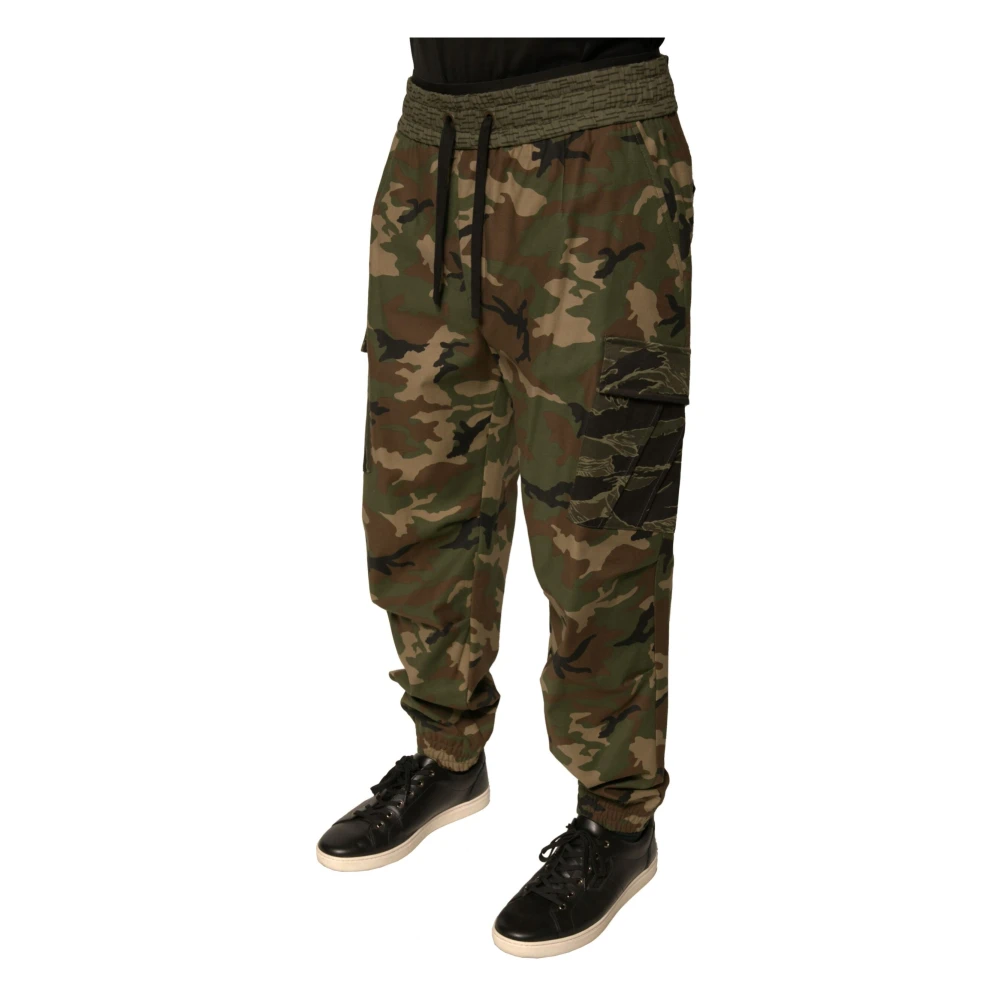 Dolce & Gabbana Camouflage Cargo Jogger Broek Multicolor Heren