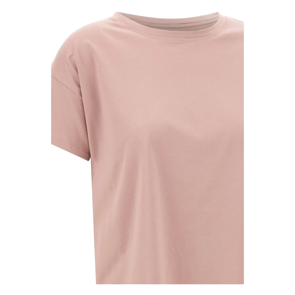 Loulou Studio Zachte Roze T-shirt met Shell Logo Pink Dames