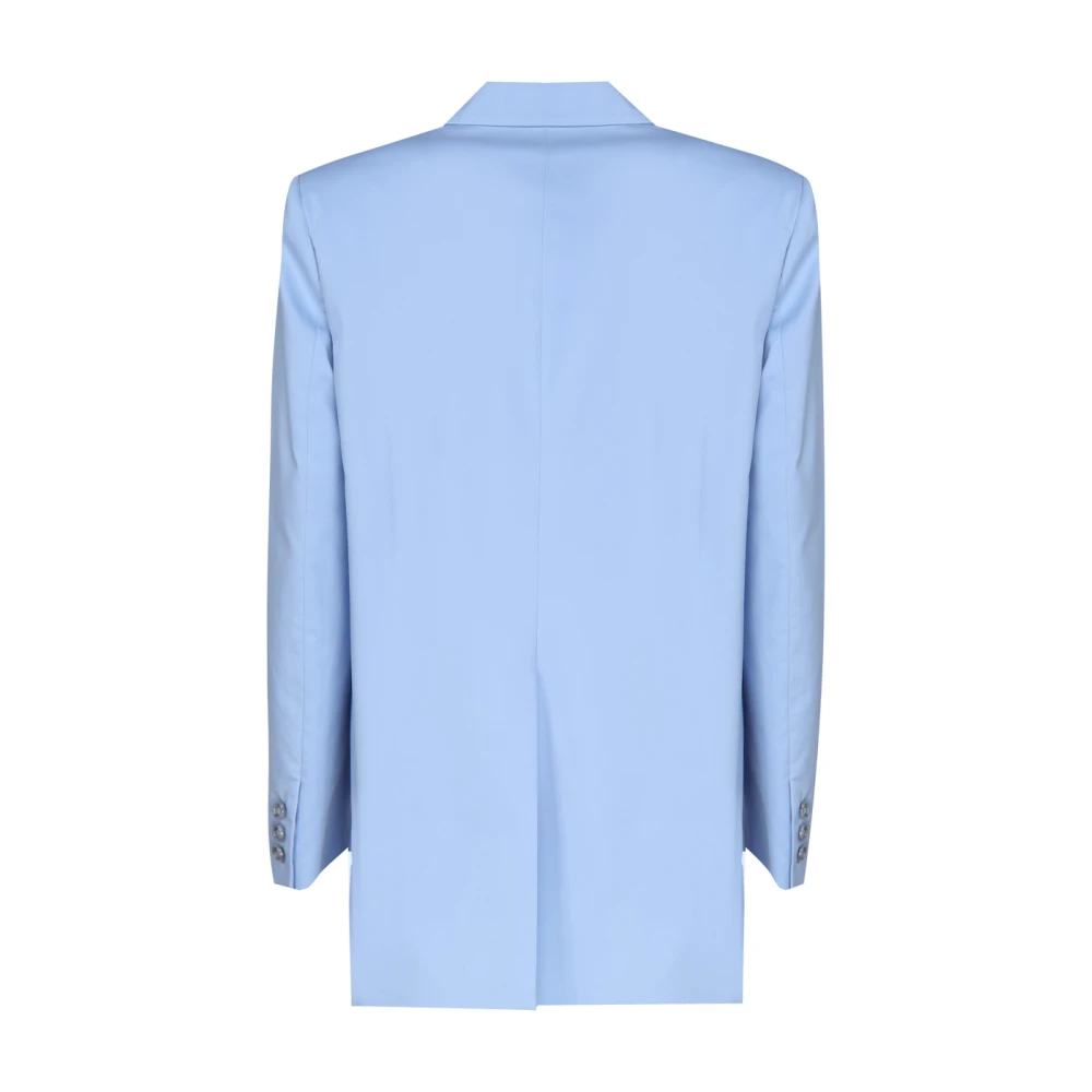 Andamane Blauwe Klassieke Lapel Jas Blue Dames