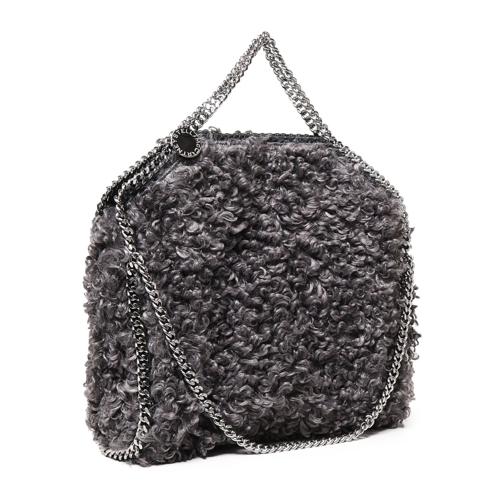 Stella Mccartney Schoudertas met Diamantgeslepen Ketting Gray Dames