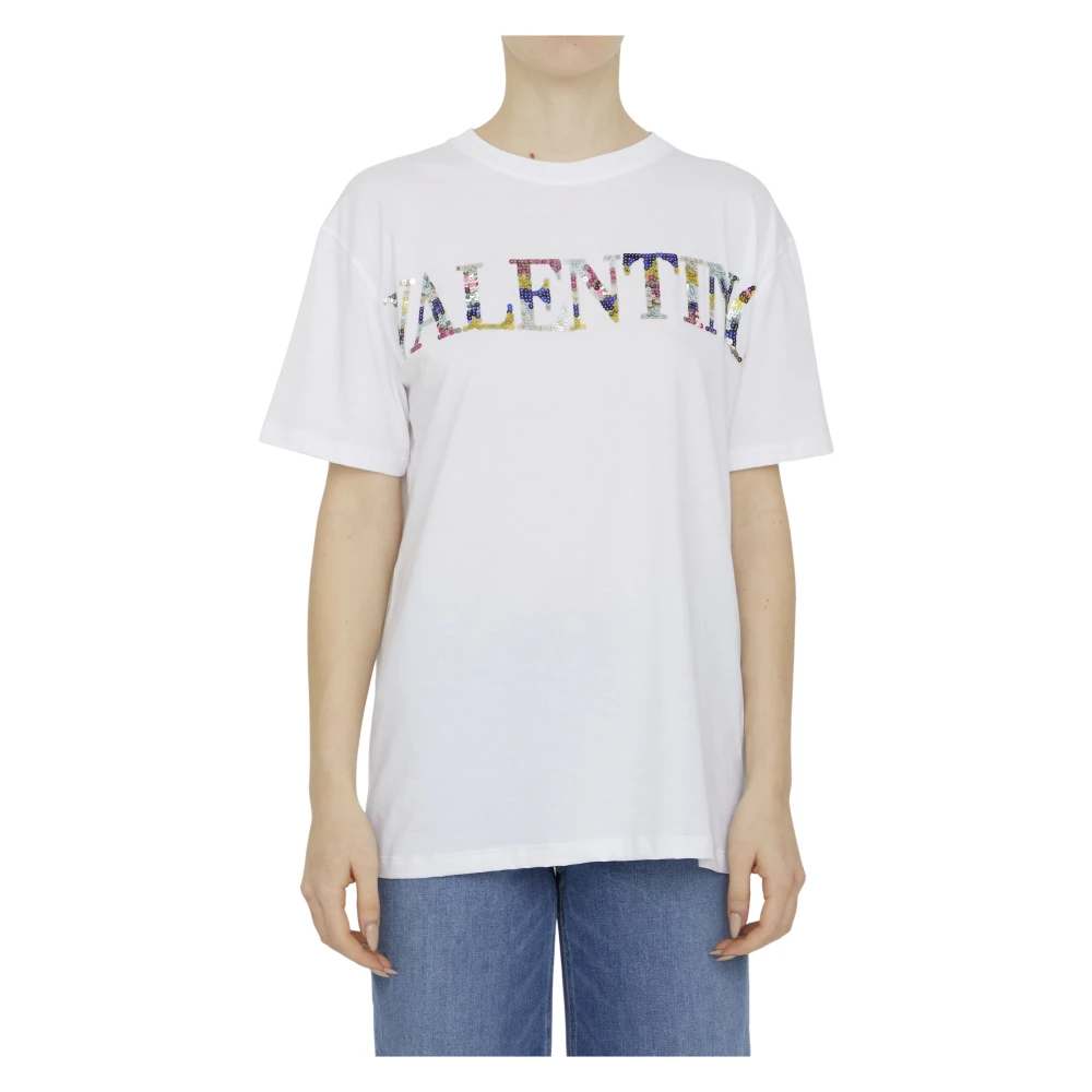 Valentino Garavani Dameskleding T-shirts Polos Wit Ss23 White Dames