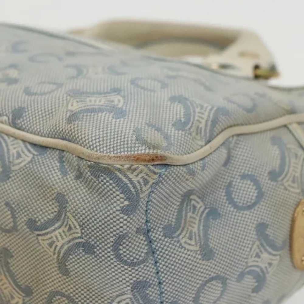 Celine Vintage Pre-owned Canvas handbags Blue Dames