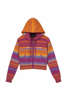 sweat-a-capuche-zippe-multicolore