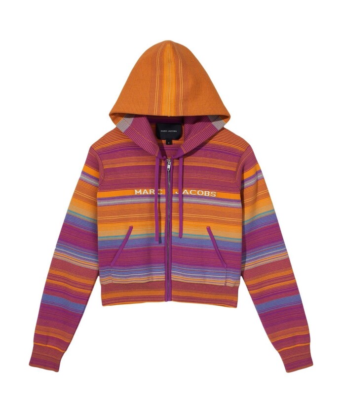 sweat-a-capuche-zippe-multicolore