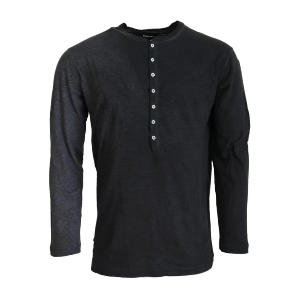 Dsquared2 Pullover Jumper - Male - Long Sleeve T-Shirts - Black - S - Tops - Image 3