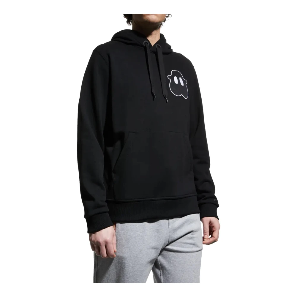 Burberry Monster Sweatshirt Trekkoord Capuchon Kangoeroezak Black Heren