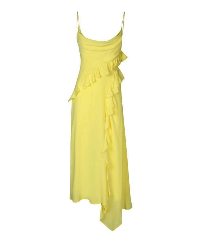 robe-asymetrique-jaune-a-volants