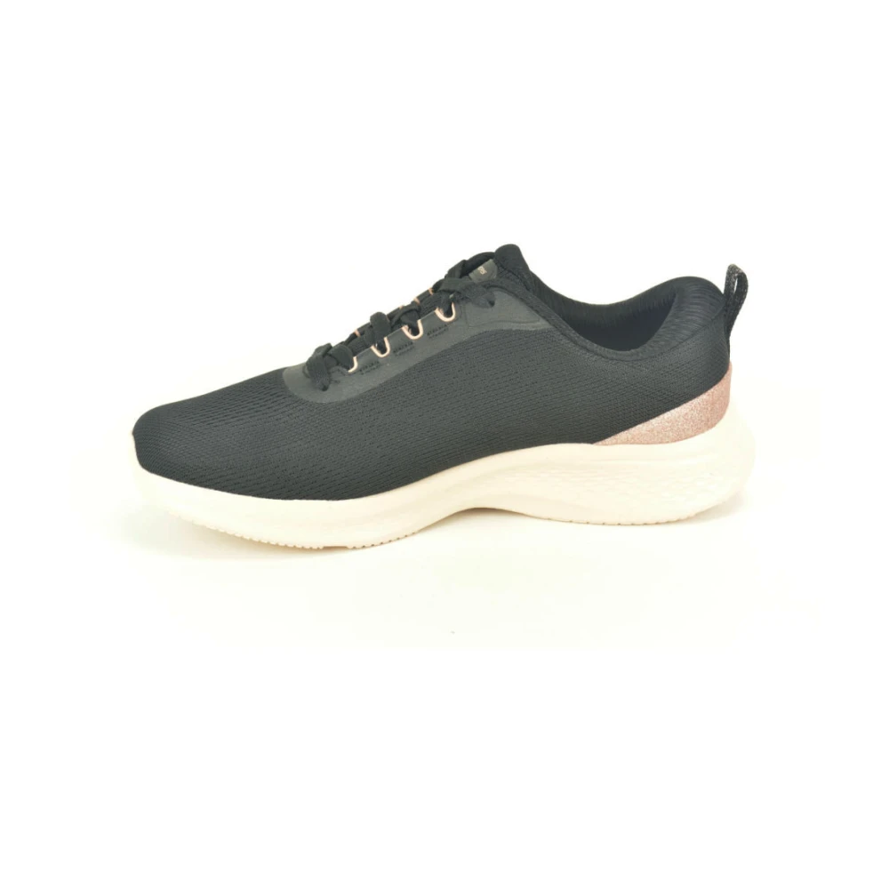 Skechers Lycra + glitter N. Dames Schoenen Zwart
