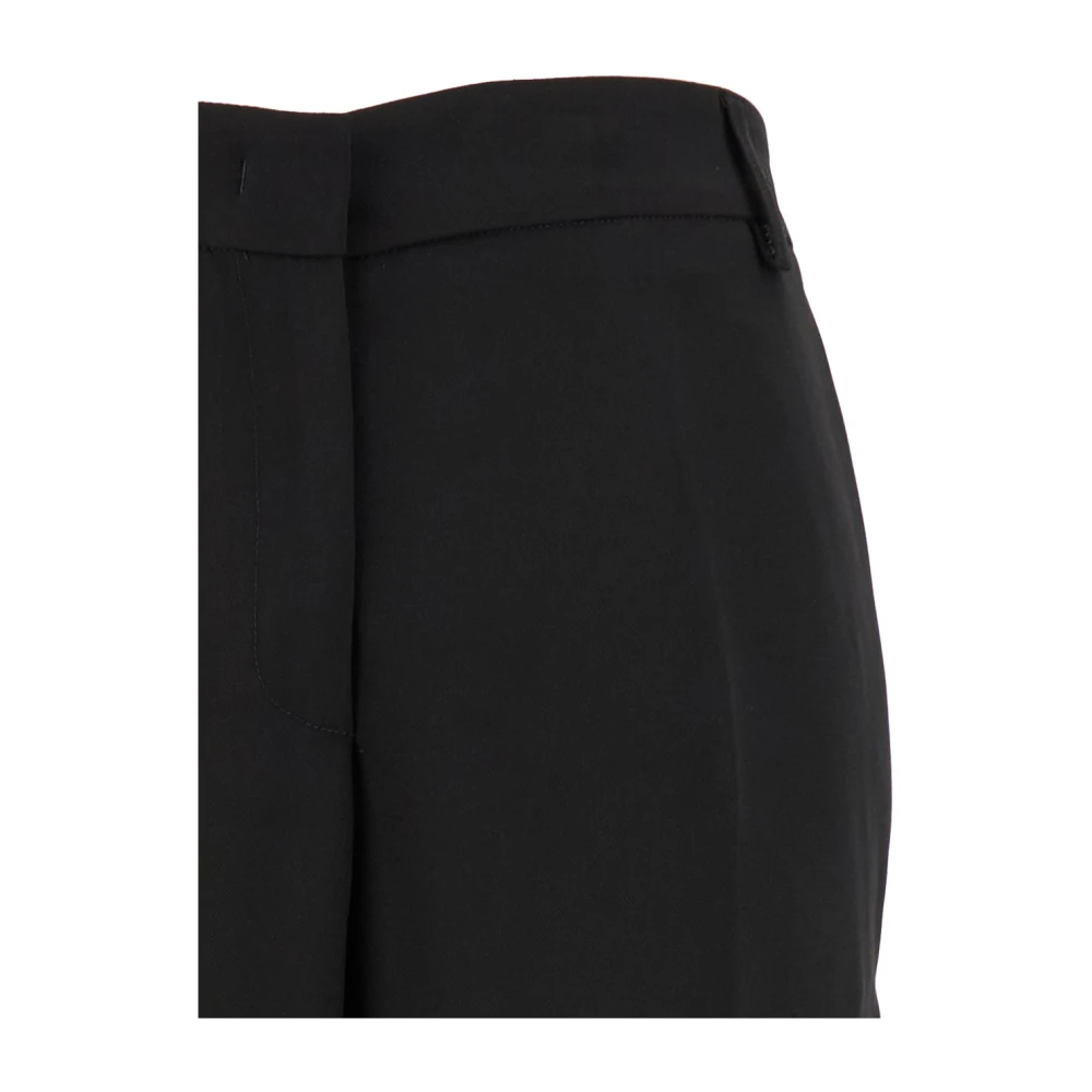 Plain Units Wide Trousers Black Dames