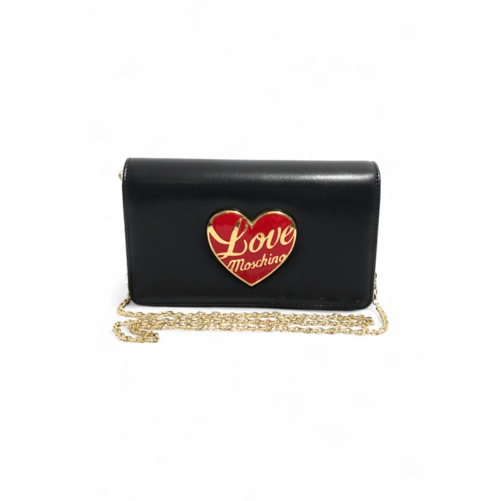 Love Moschino Women's Black Smart Daily Bag With Logo Heart