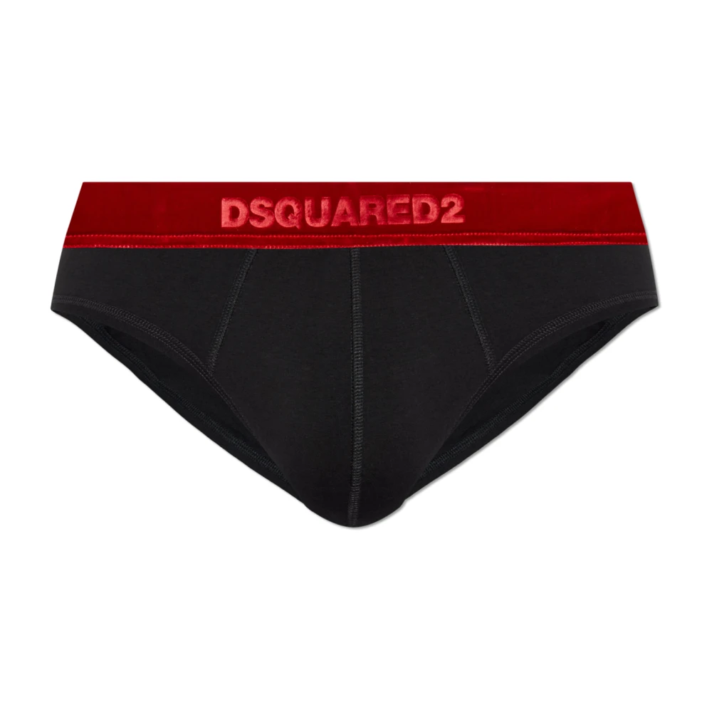 Dsquared2 Katoenen slips Black Heren