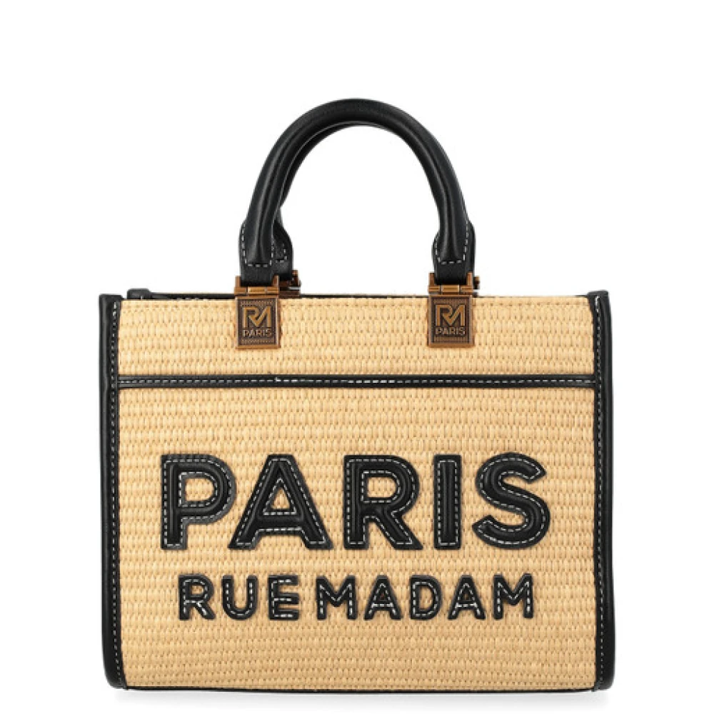 Rue Madam Women's Multicolor Shopping Bags, One Size, Iconique Mini Tote Straw