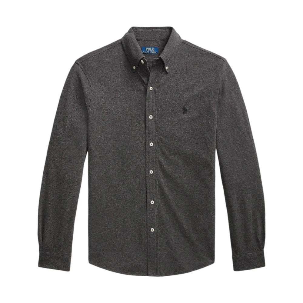 Ralph Lauren Featherweight Mesh Shirt Mörkgrå Gray, Herr