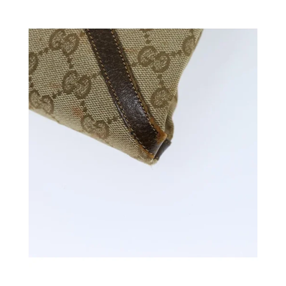 Gucci Vintage Pre-owned Canvas gucci-bags Beige Dames