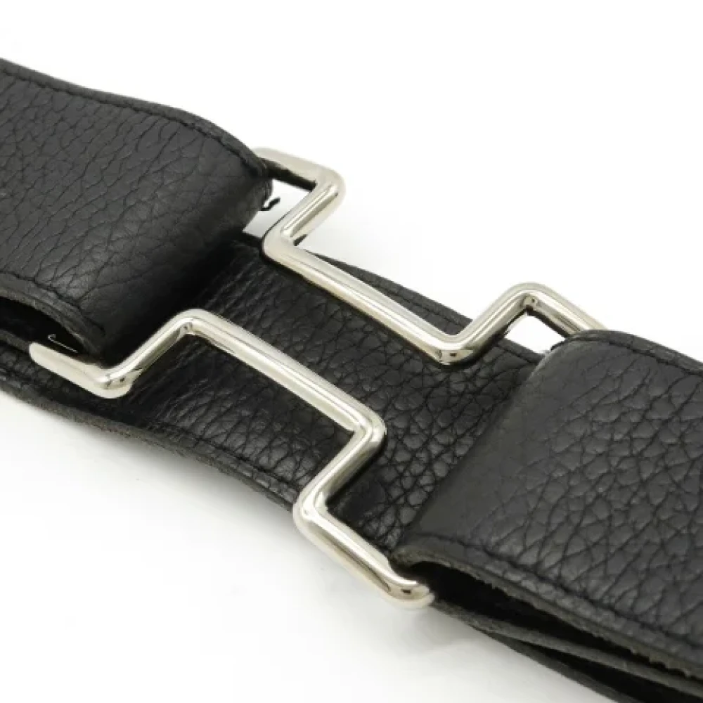 Hermès Vintage Pre-owned Leather belts Black Dames