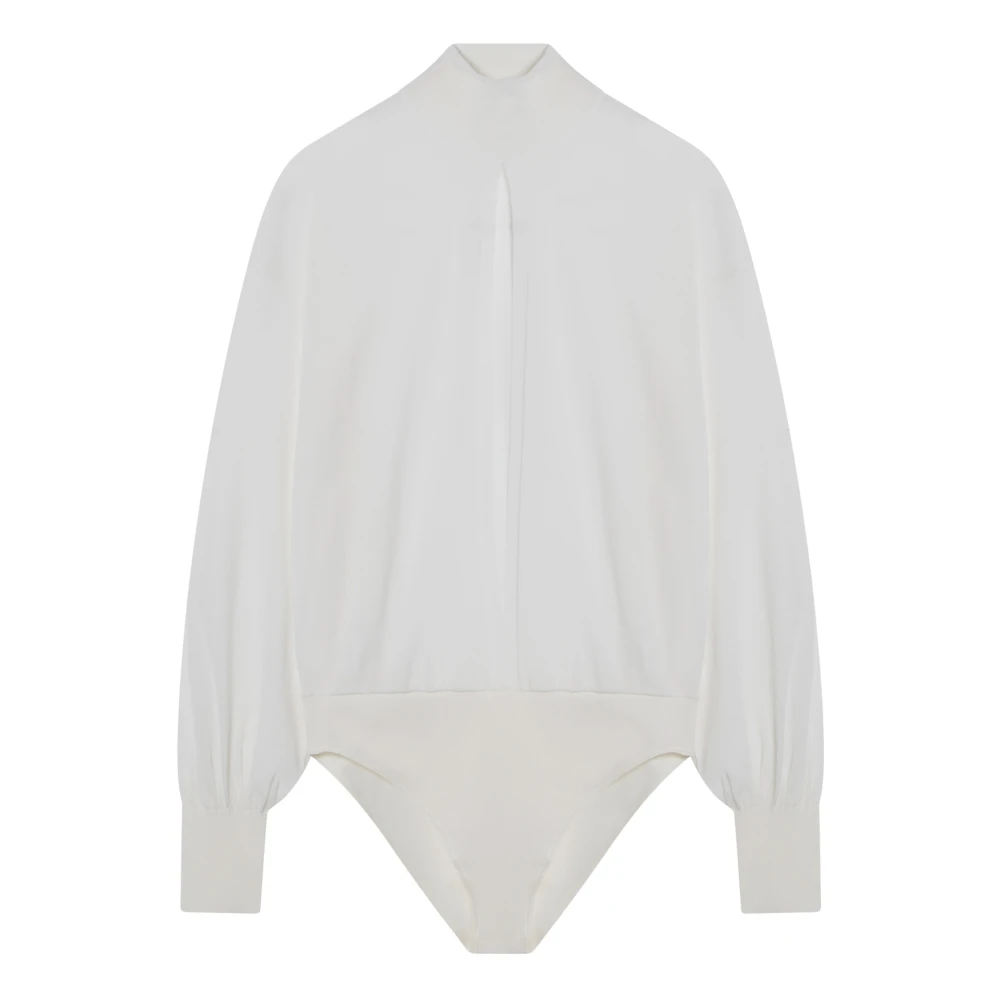 Alaïa Ronde Hals Shirt White Dames