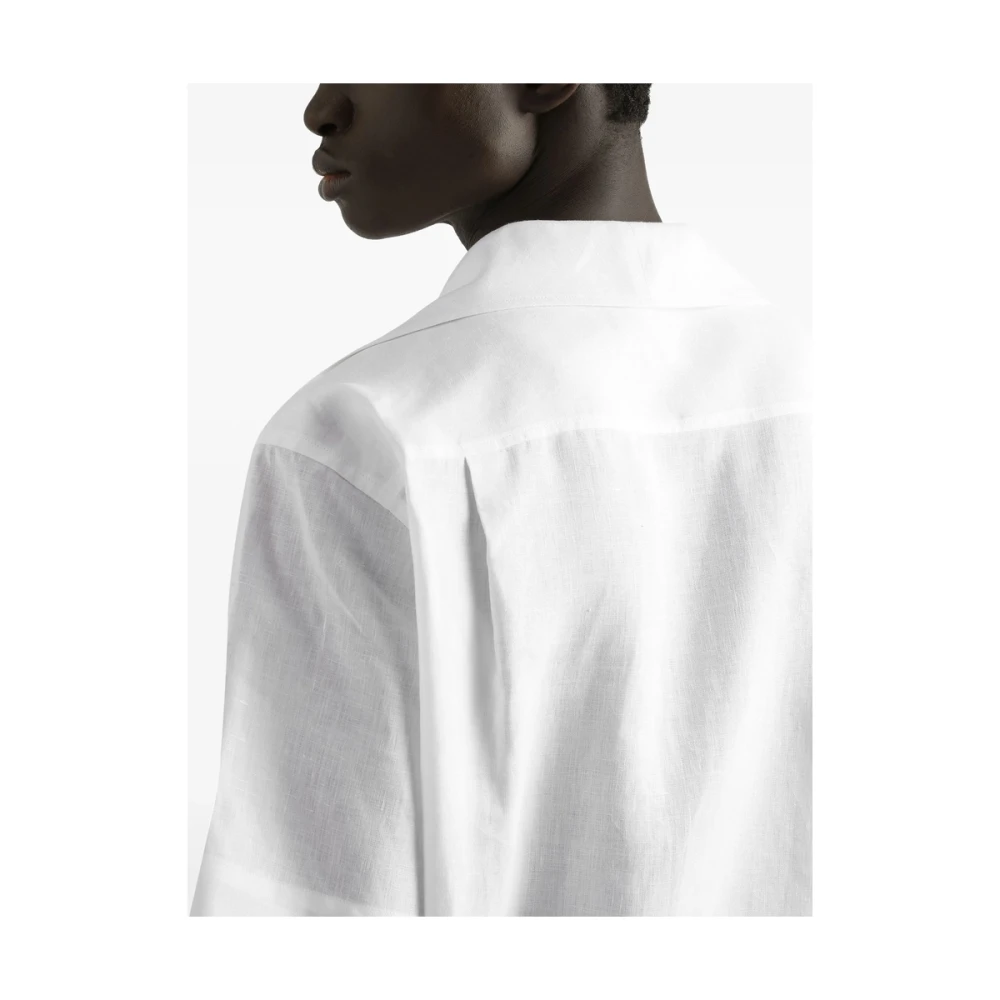 Dolce & Gabbana Witte Overhemd met Borstzak White Heren