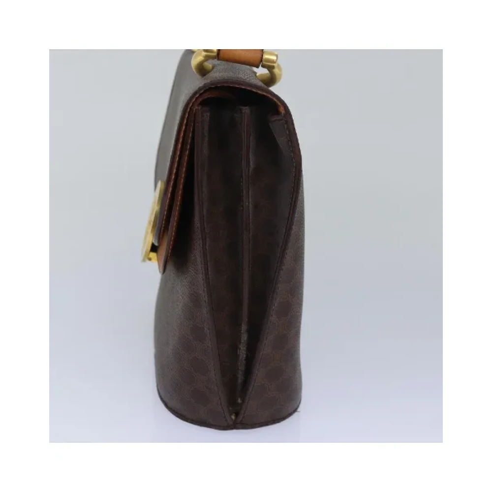 Celine Vintage Pre-owned Leather handbags Brown Dames