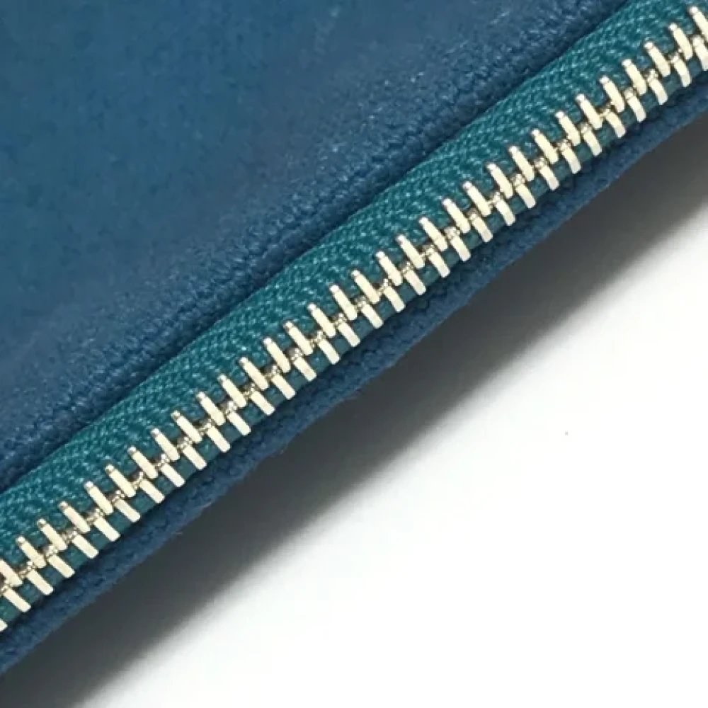 Hermès Vintage Pre-owned Leather pouches Blue Dames