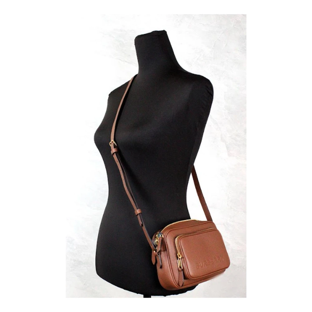 Burberry Leren cameratas met ritsvak Brown Dames
