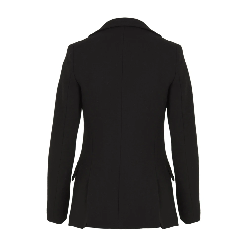 L'Autre Chose Zwarte Jas voor Vrouwen Black Dames