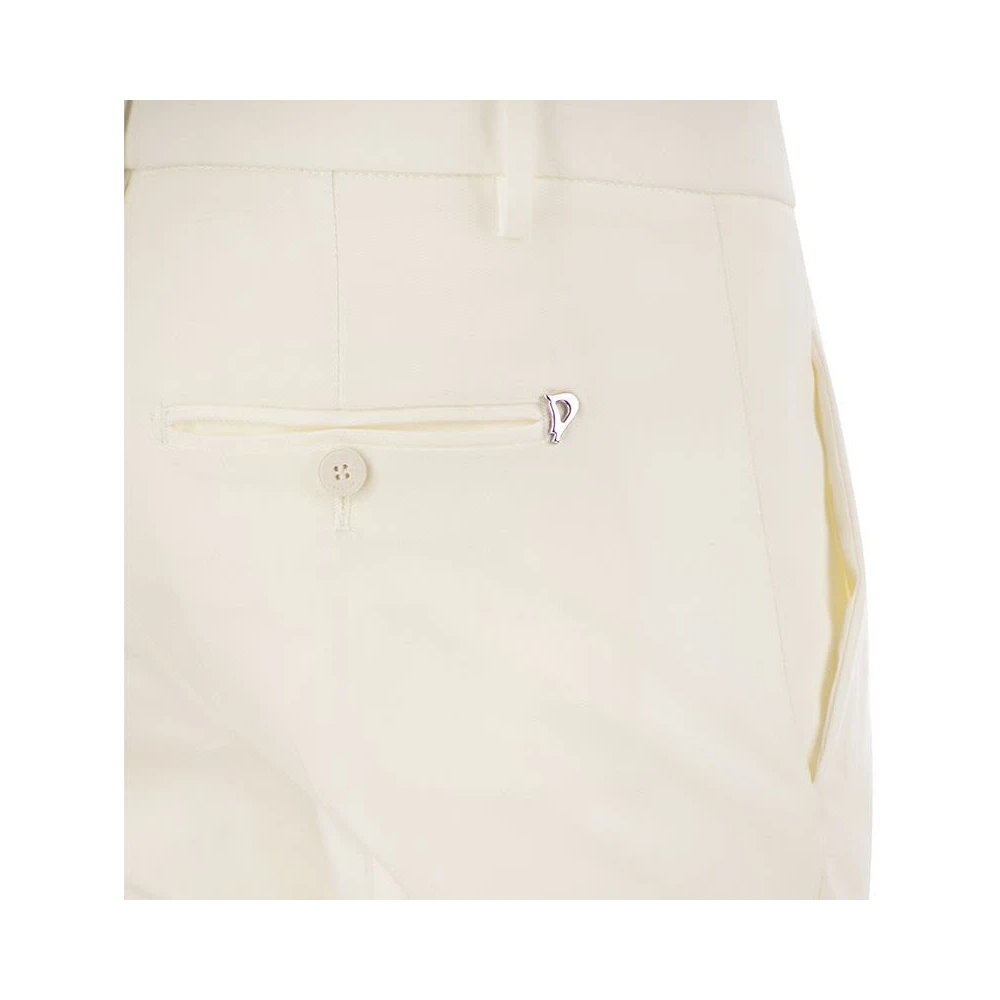 Dondup Perfect Slim Fit Stretchbroek White Dames