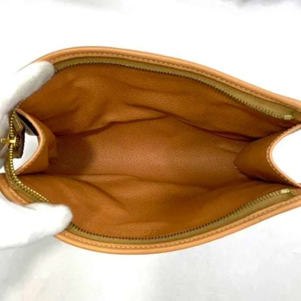 Celine Vintage Pre-owned Leather celine-bags Beige Dames