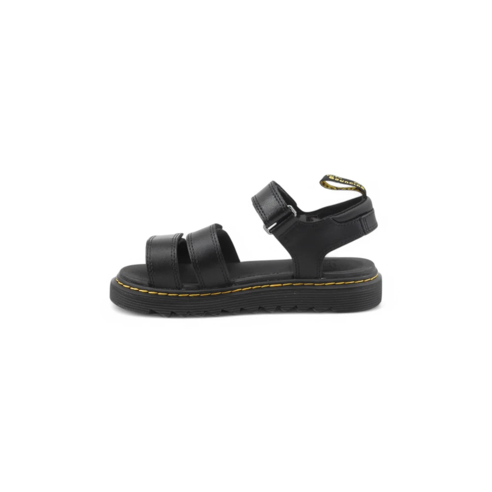 Dr. Martens Klaire Leather Strap Sandals - Unisex - Kids Sandals - Black - 36 Eu - Kids