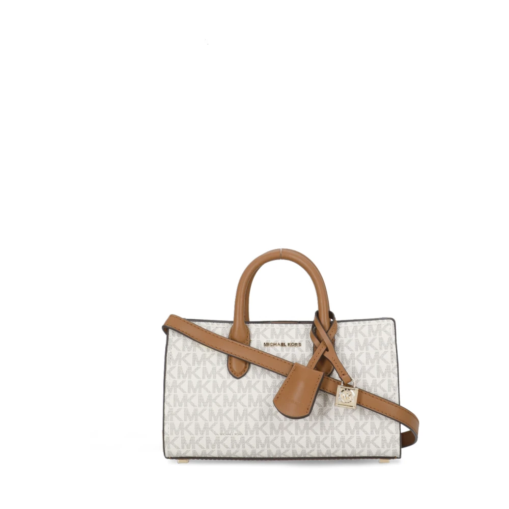 Michael Kors Ivoor Canvas Gecoate Tas Vrouw Beige Dames