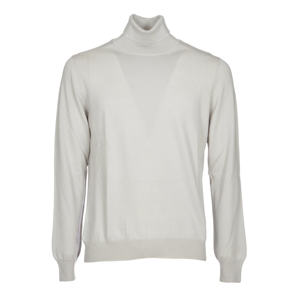 Tagliatore Off White Wol Polo Hals Trui White Heren