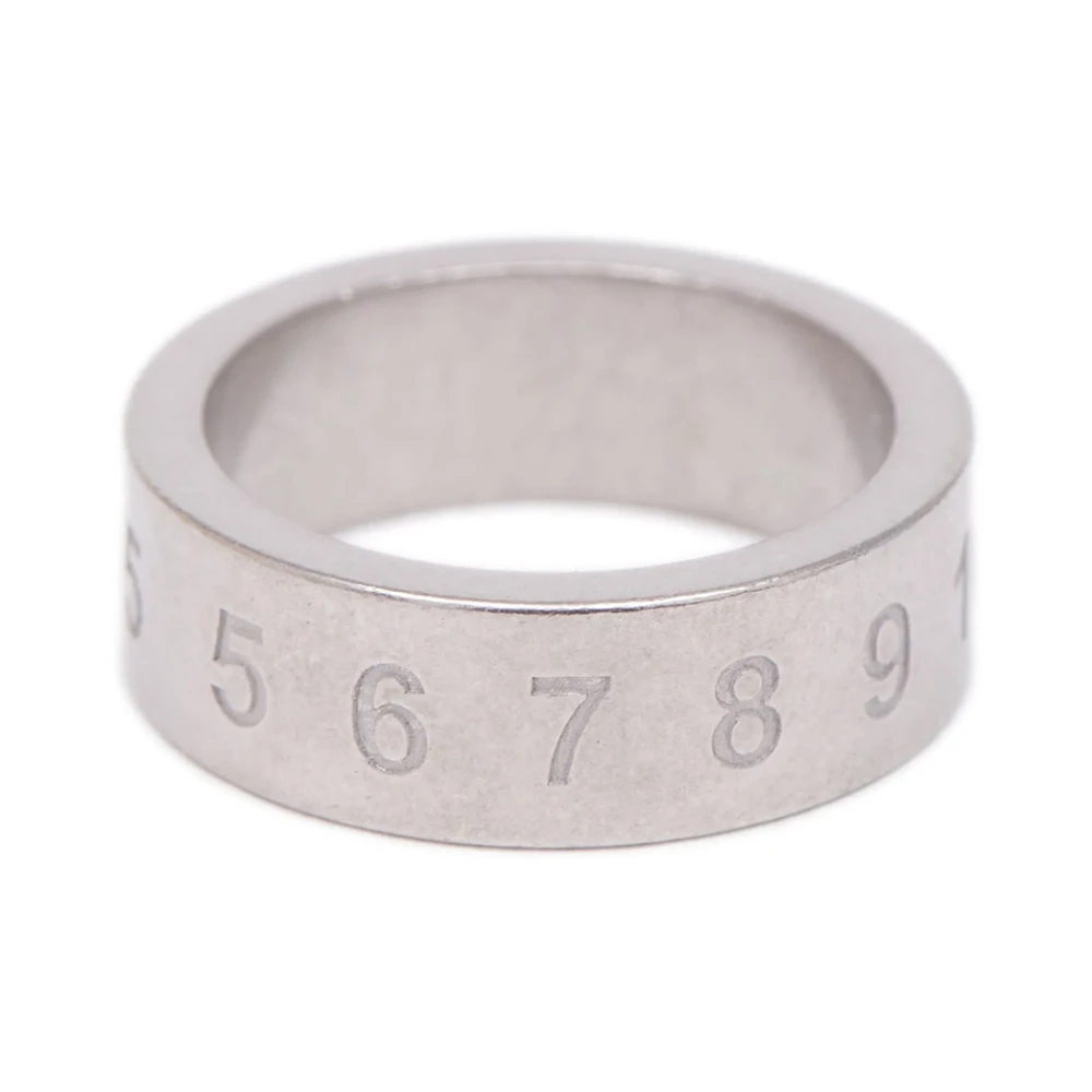 Maison Margiela Men's Gray Rings, 46 Mm, Numerical Ring