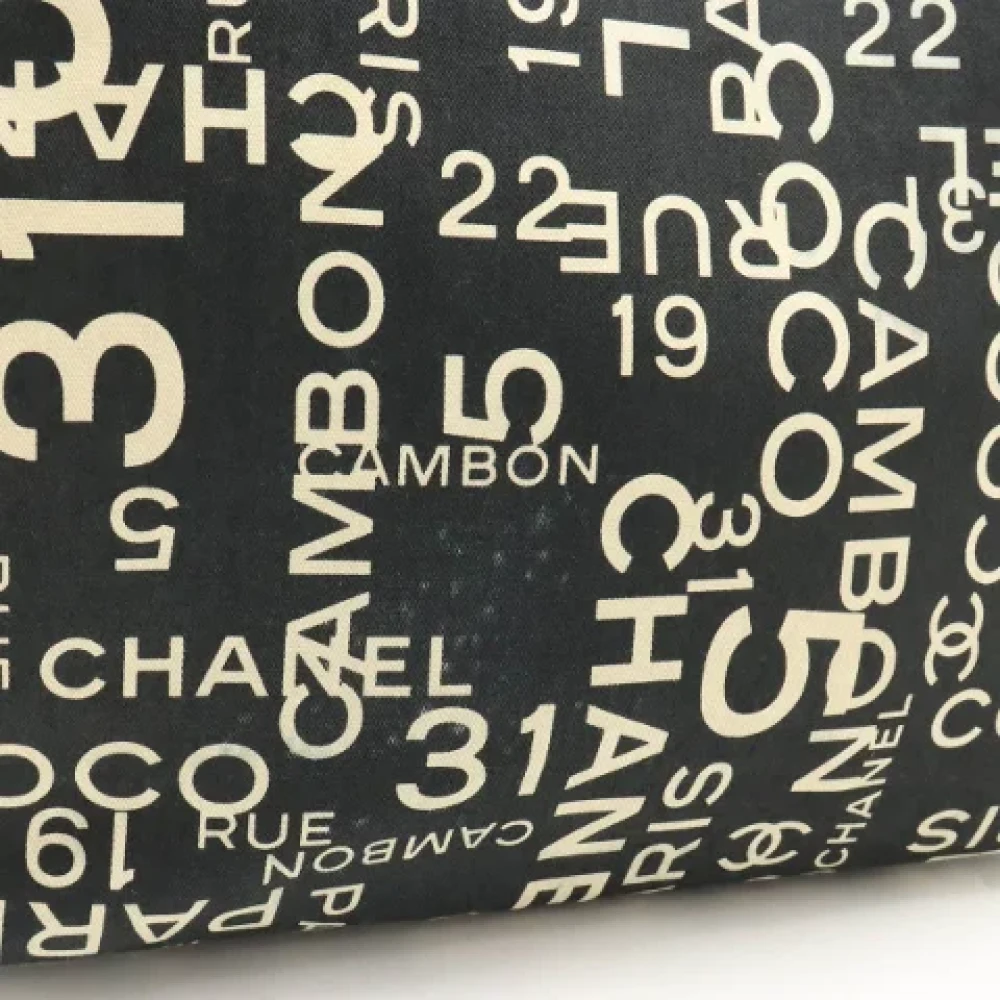 Chanel Vintage Pre-owned Canvas totes Black Dames