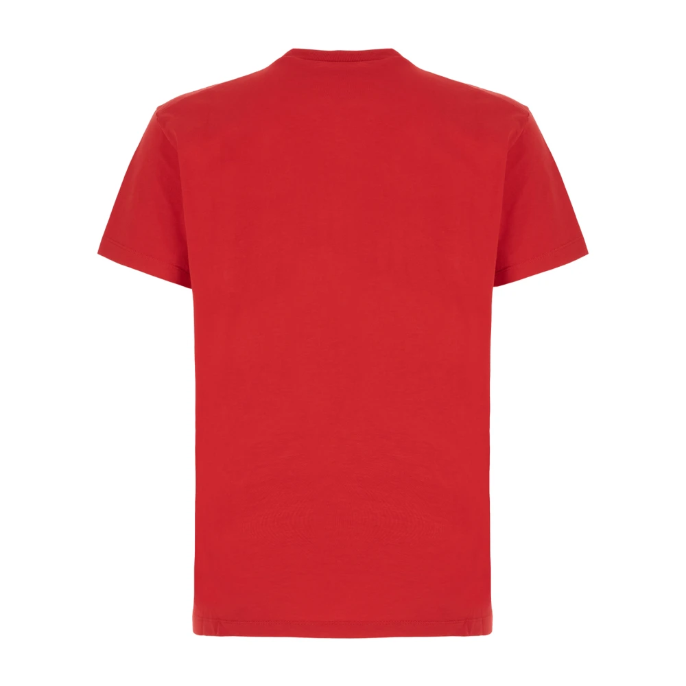 Dsquared2 Casual Katoenen T-Shirt in Diverse Kleuren Red Heren
