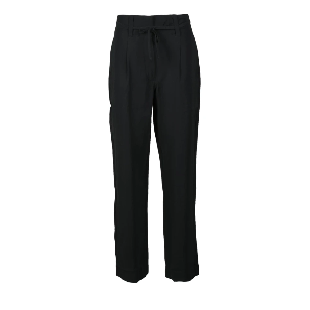 Calvin Klein Jeans Klassieke hoge taille wijde broek Black Dames