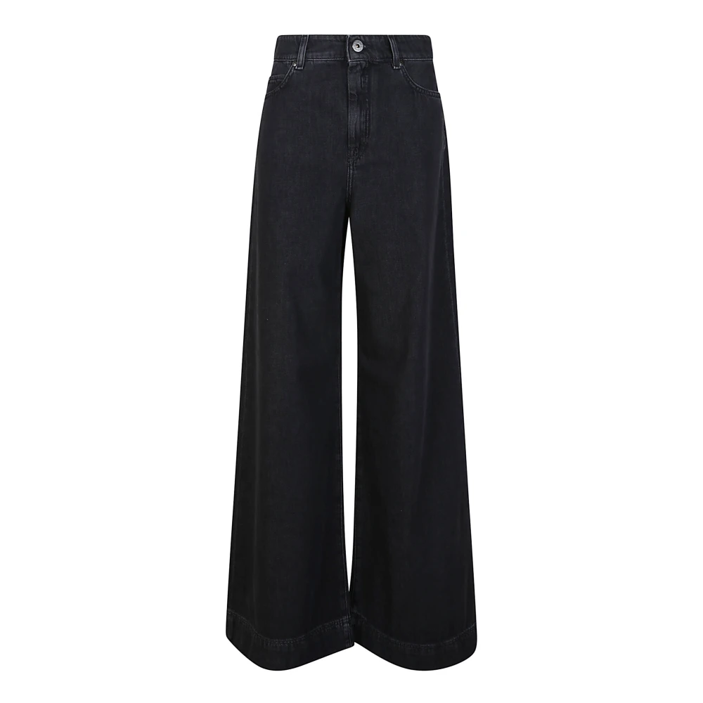 Max Mara Weekend Zwarte Katoenen Denim Jeans Black Dames