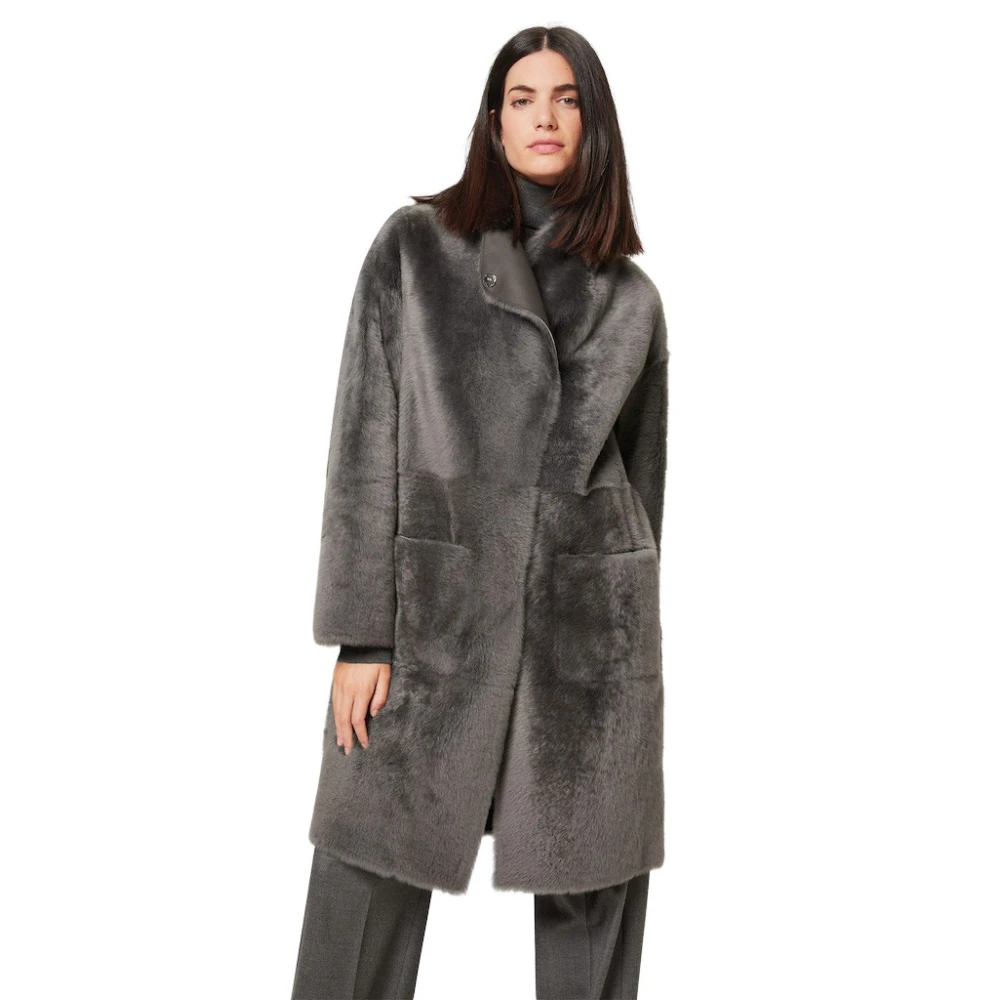 Windsor Leren Jas Gray Dames