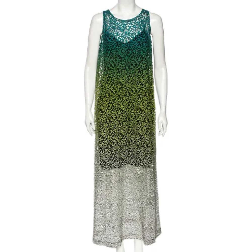 Missoni Pre-owned Lace dresses Green Dames