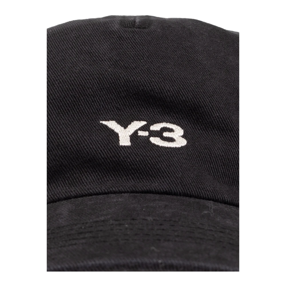 Y-3 Baseballpet met logo Black Heren