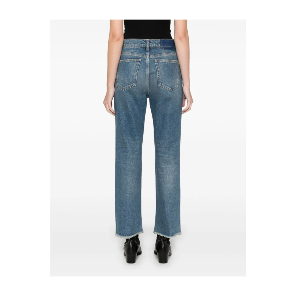 Golden Goose Blauwe Cropped Jeans voor Vrouwen Blue Dames