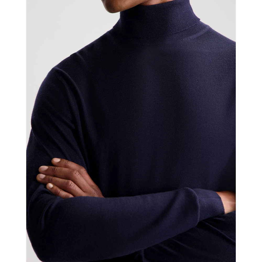 Dstrezzed Turtle Neck Pullover Blue Heren