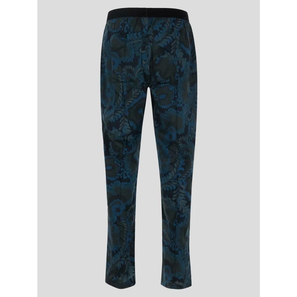 Tom Ford Zijden Pyjamabroek met Elastische Tailleband Blue Heren