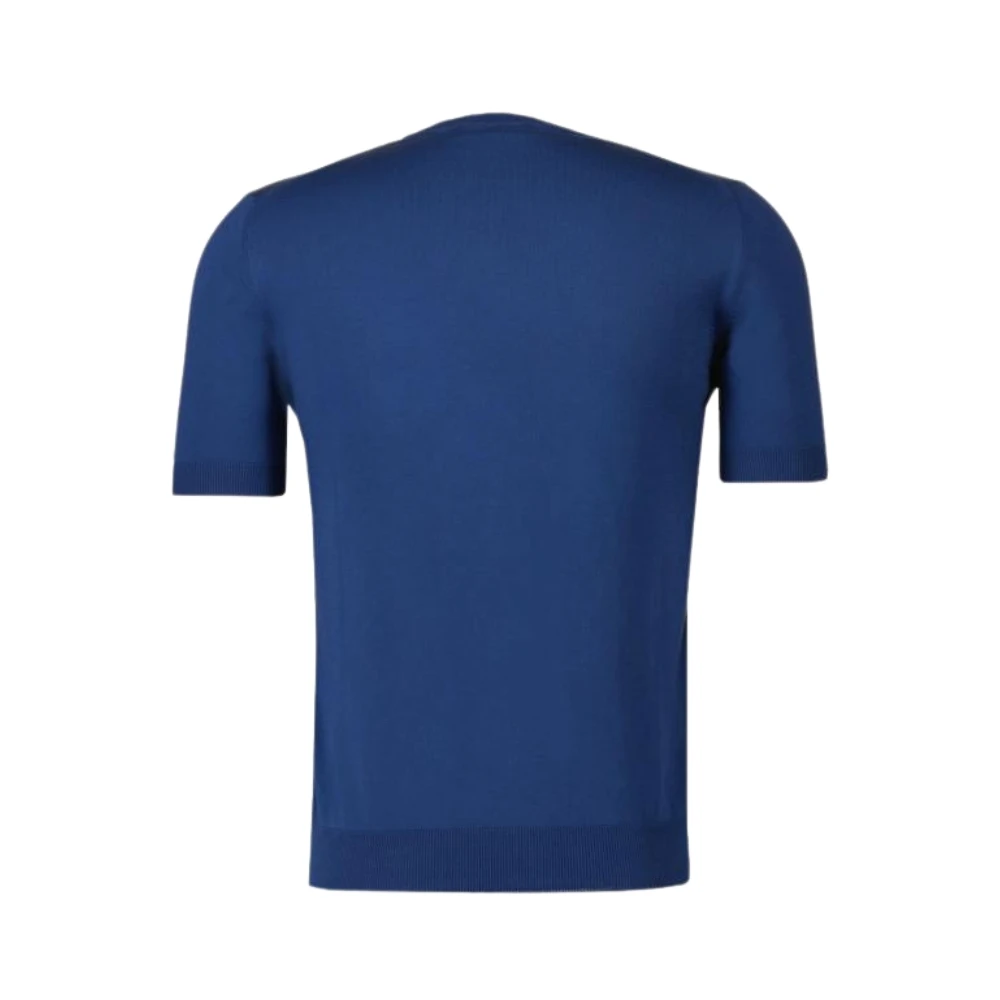 Gran Sasso Casual T-shirt Blue Heren