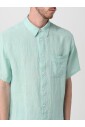 chemise-en-lin-menthe-coupe-decontractee