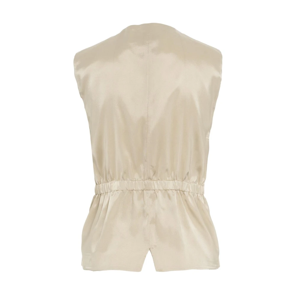 Semicouture Beige Wollen Blazer Beige Dames